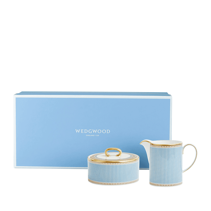 Helia 2 Piece Creamer and Sugar Set, Mint Green