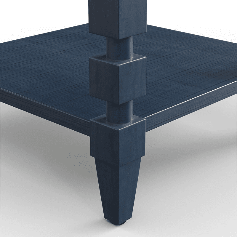 Huxley Side Table, H79 x W46 x D46cm, Blue
