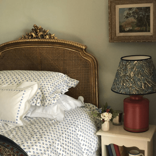 Image showing the Ditsy Standard Pillowcase, Blue product.