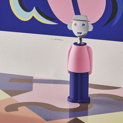 Image showing the Alessandro Corkscrew, H21cm, Pink and Blue product.
