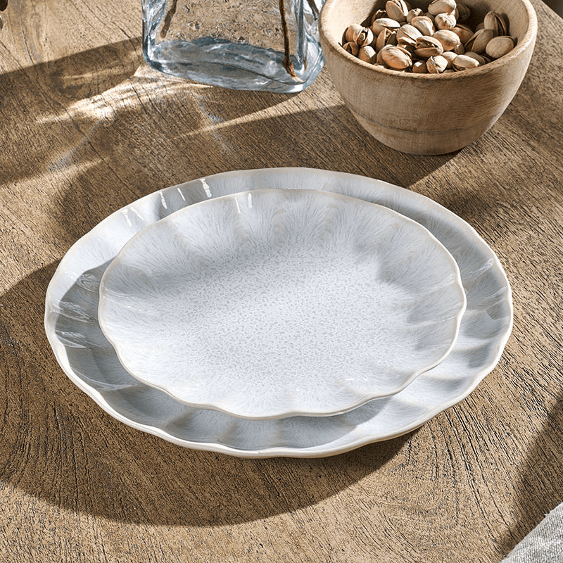 Aruvi Side Plate, D20.5cm, Cream