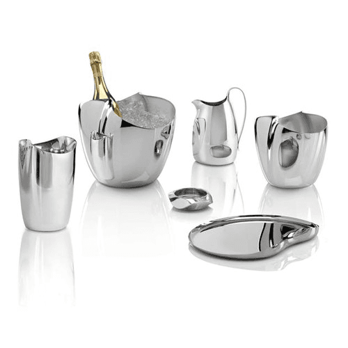 Drift Champagne bucket small, D19 x H21 x W23.5cm, Stainless Steel
