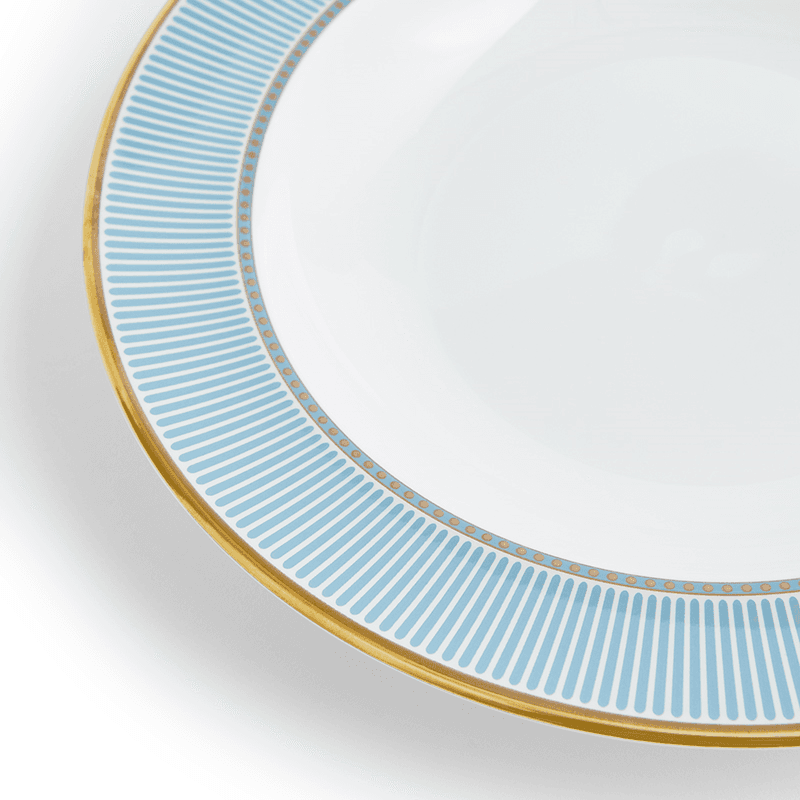 Helia Rimmed Soup Plate, D23cm, Mint Green