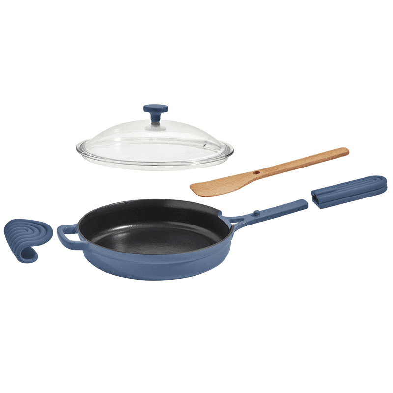 Cast Iron Always Pan, Blue Salt