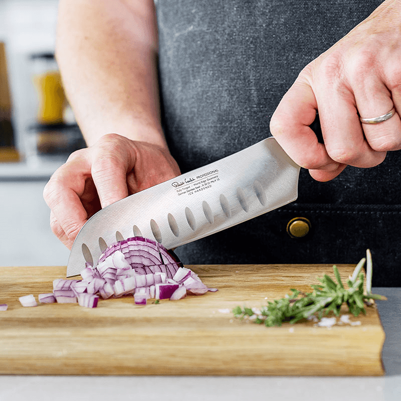 Professional Santoku Knife, L17cm, Stainless Steel