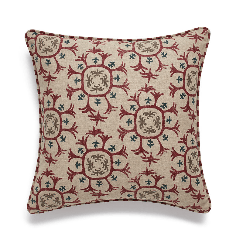 Odonata Cushion Cover, 51 x 51cm, Red Madder