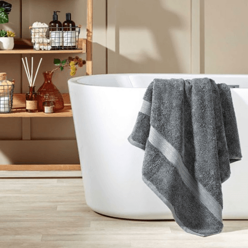 Image showing the Renaissance Bath Towel, Ash Grey product.