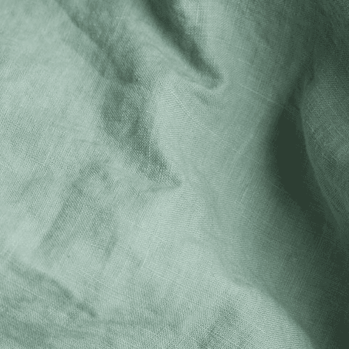 Sage Green Linen Pair of Pillowcases, Standard