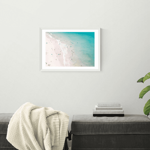 Image showing the Ingrid Beddoes Beach Summer Lover II Framed Print, 63 x 45cm, Blue product.