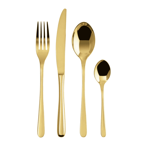Image showing the Taste 24 Piece Cutlery Set, Gold product.