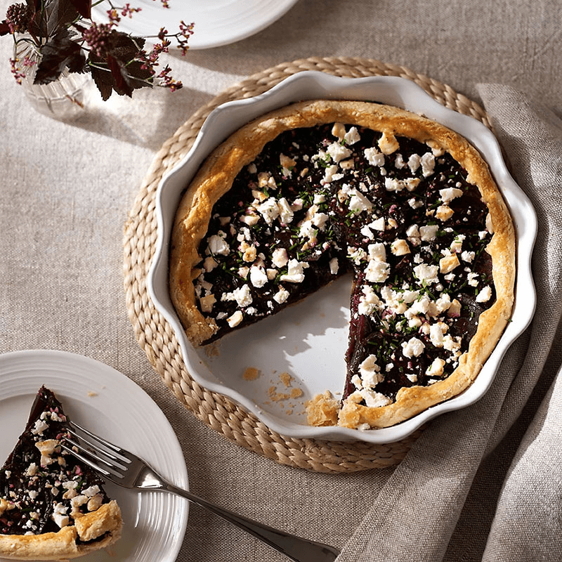 Portobello Pie Dish, D27cm, White