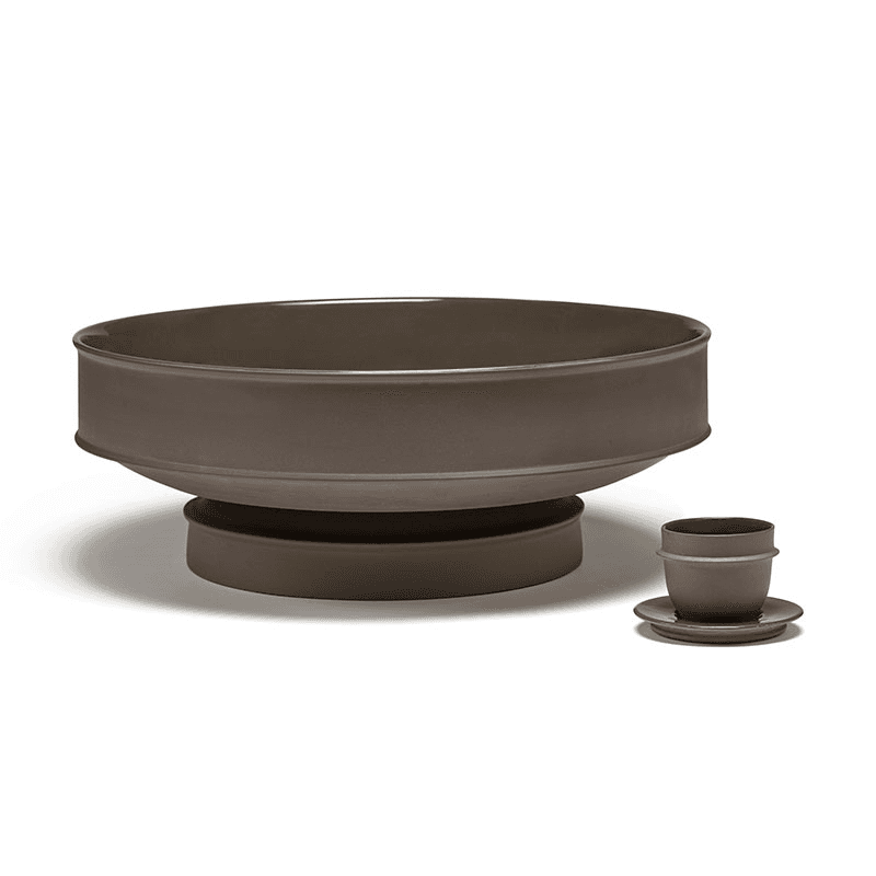 Dune Raised Bowl, D41cm, Slate