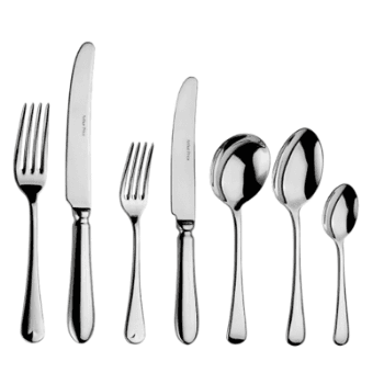 Image showing the 7 Piece Place Setting, Old English Stainless Steel product.
