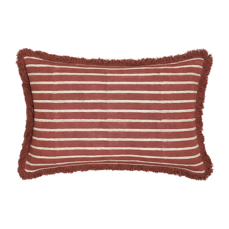 Edo Cushion, 60 x 40cm, Red