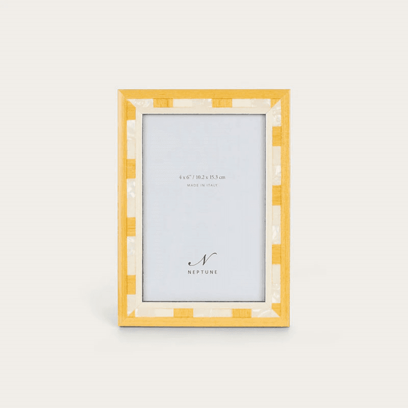 Montpellier Photo Frame, 4x6", Yellow