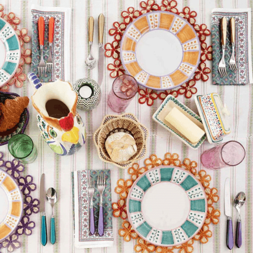 Image showing the Sunbeam Set of 6 Dinner Plates, D25.5cm, Mutli product.