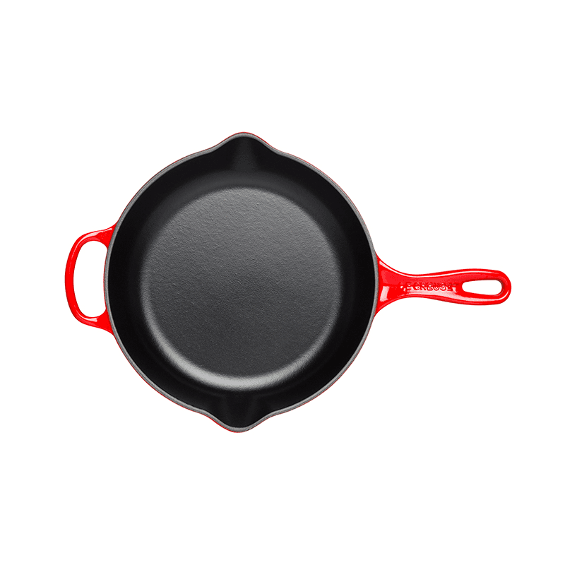 Signature Cast Iron Round skillet, 23cm, Cerise