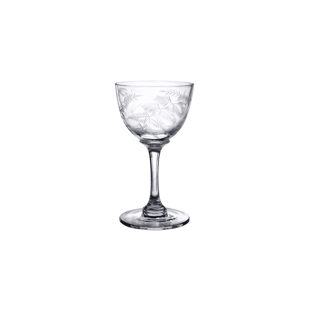 Fern Set of 6 liqueur glasses, 80ml, Crystal
