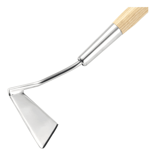Image showing the Angled hoe, H166.5 x W14cm, Natural/Silver product.