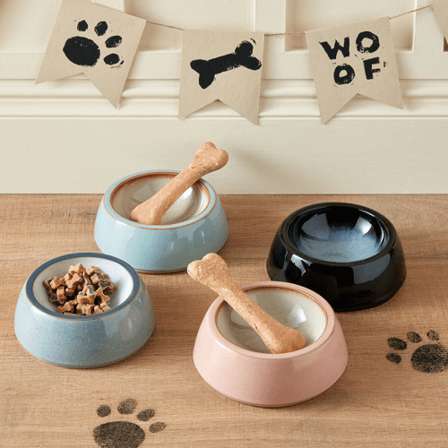 Image showing the Studio Grey Pet Bowl, D17 x H6cm, Grey product.