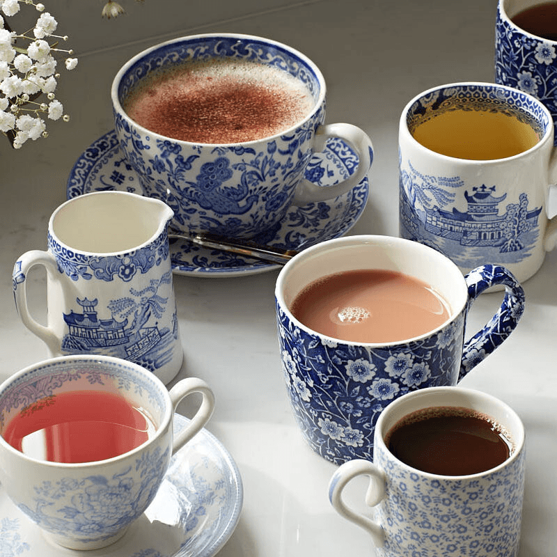 Regal Peacock Breakfast Cup, 420ml, Blue