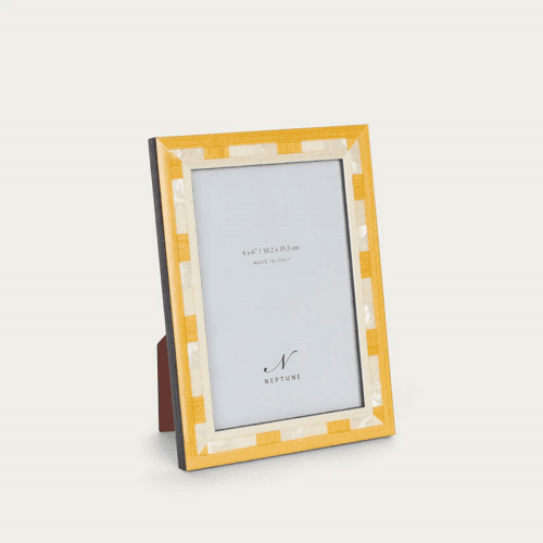 Image showing the Montpellier Photo Frame, 4x6", Yellow product.