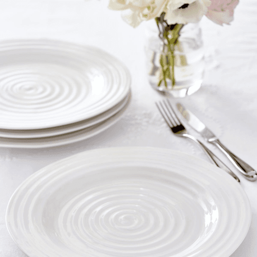 Image showing the Ceramics Set of 4 tea plates, 15cm, White product.