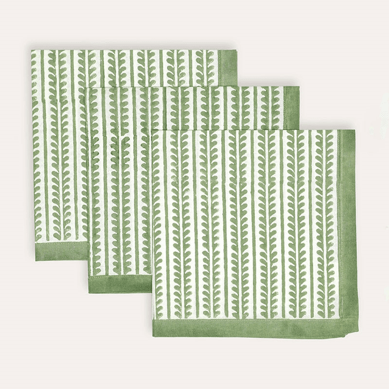 Bel Set of 4 Napkins, 50 x 50cm, Green