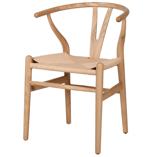 Image showing the Wishbone chair, H77.5 x W56 x D54cm, Natural product.