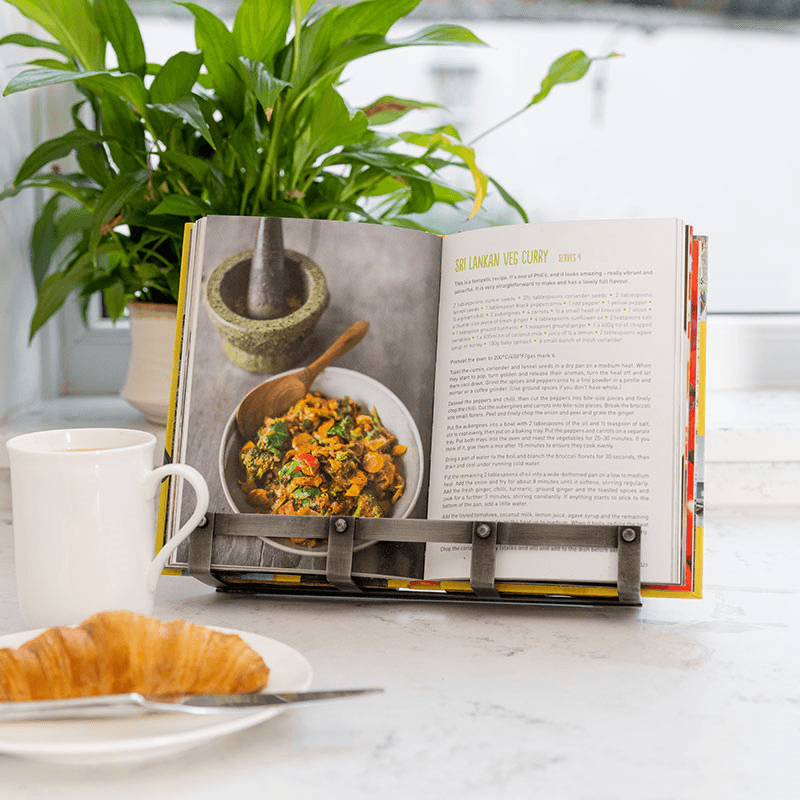 Industrial Kitchen Cookbook / tablet stand