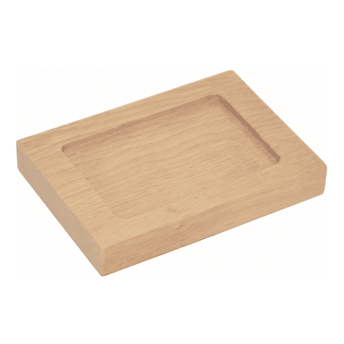 Image showing the Mezza Soap dish, H2 x W13 x D9.5cm, Oak product.