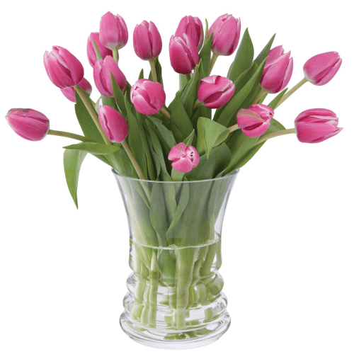 Image showing the Wibble Wide vase, H18cm, Clear product.