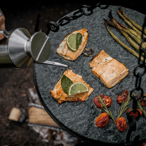 Image showing the Stone griddle plate, 8.6kg, Black product.