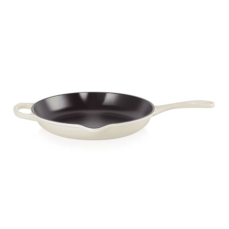 Signature Cast Iron Skillet with Metal Handle, 26cm, Meringue