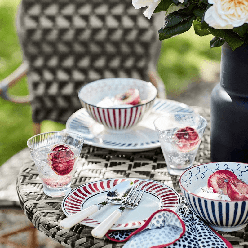 Kintaro Set of 4 Bowls, D16cm, Cochineal