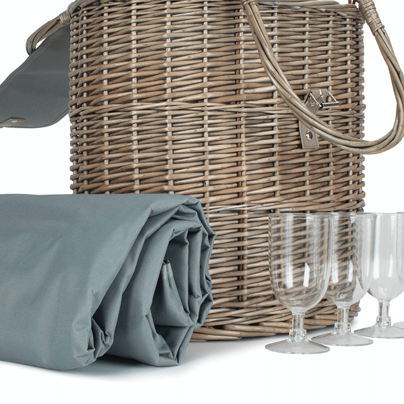 Oval Chiller Hamper Basket, Grey