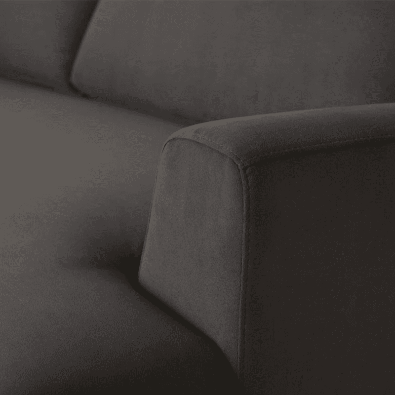 Model 05 3 Seater Velvet Sofa, Charcoal