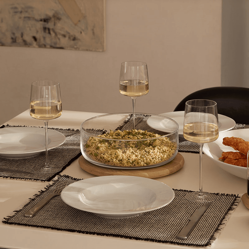 Metropolitan Set of 4 Wine Glasses, 350ml, Clear