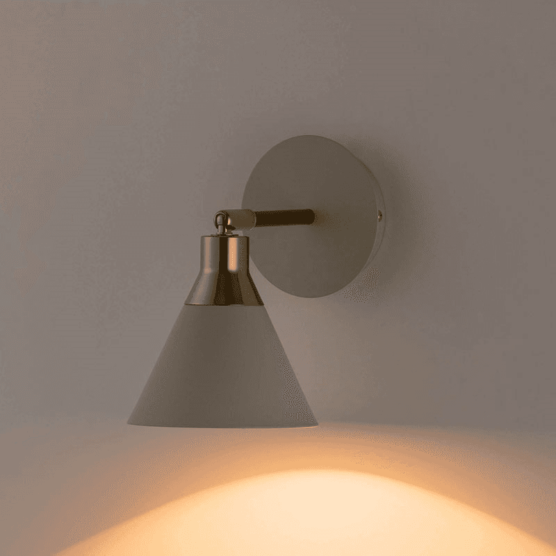 Cone Wall Light, H13.5cm, Sand