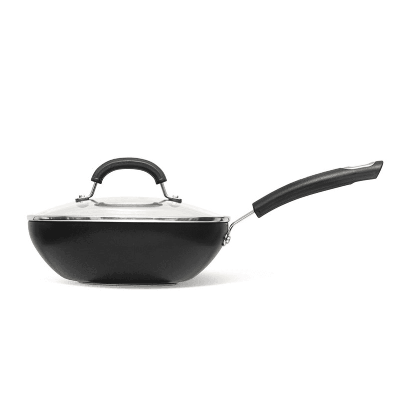 Total Anodised Non-Stick 4 Piece Pan Set, Black