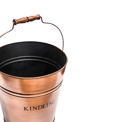 Image showing the Fireside Kindling Bucket, H30cm, Copper product.