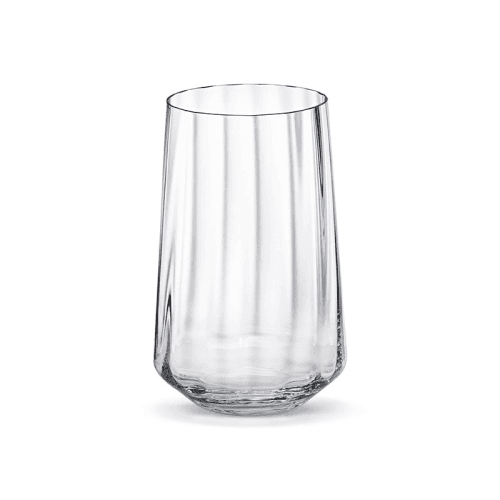 Image showing the Bernadotte Set of 6 Tall Lead Free Crystal Glass Tumblers, 380ml, Clear product.