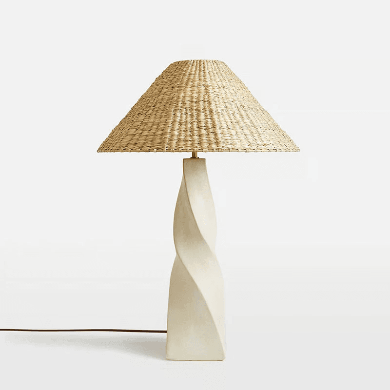 Twist Table Lamp, H65.5cm, White