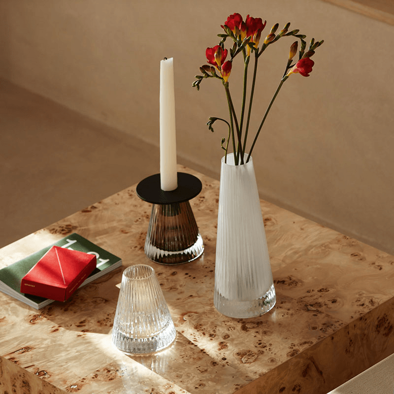Beacon Candle Holder, H10cm, Jet Black