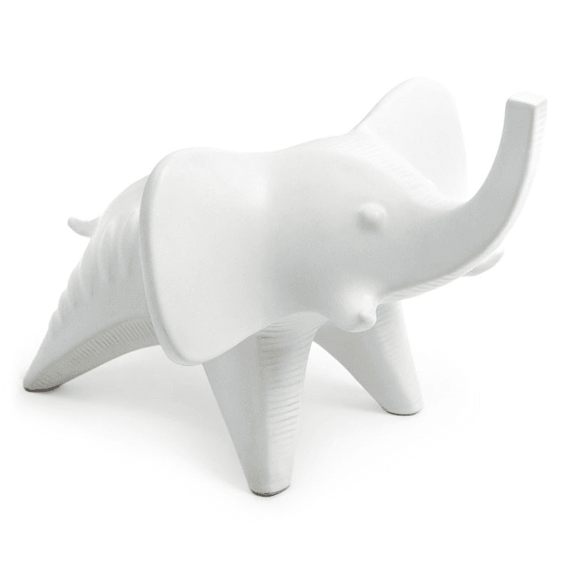 Elephant Menagerie, 34cm, White