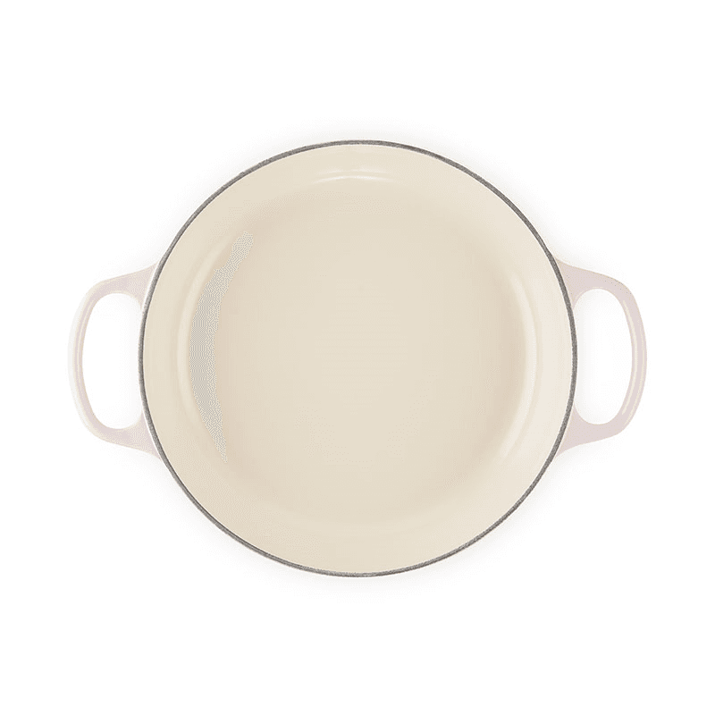Signature Cast Iron Shallow Casserole, 30cm, Shell Pink