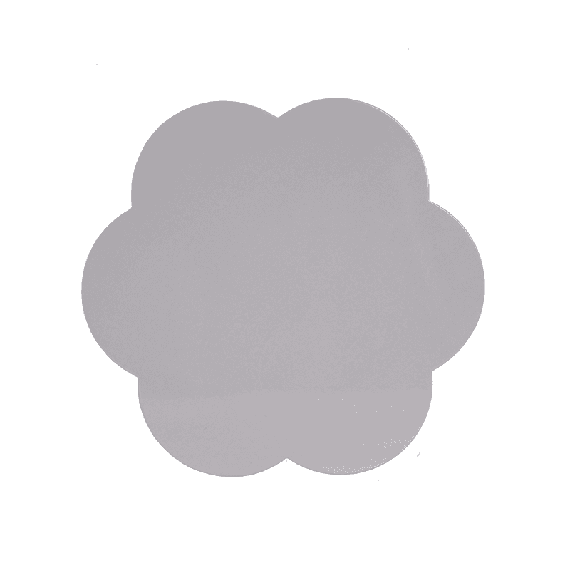 Lacquered Scallop Set of 4 Placemats, D33cm, Chiffon