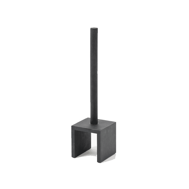 Cosmos Toilet Roll Holder, H48.5cm, Dark Oak