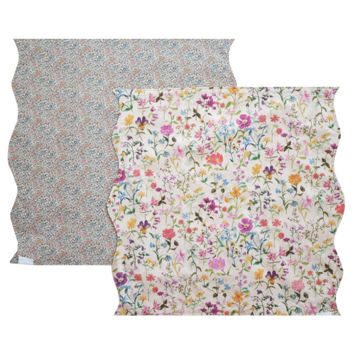 Image showing the Linen Garden Set of 4 Wavy Napkin, Natural product.