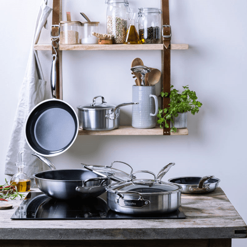 Image showing the Premiere Non-Stick Frypan, 28cm, Stainless Steel product.